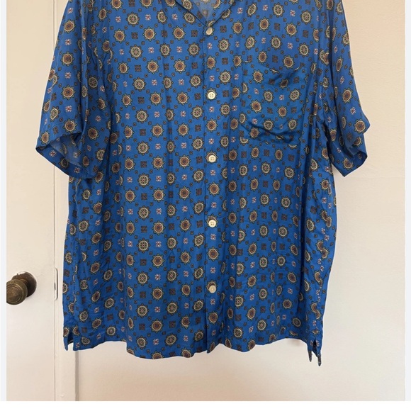 Mens All Saints Underground Relaxed Check Logo Shirt Small - Picture 4 of 4